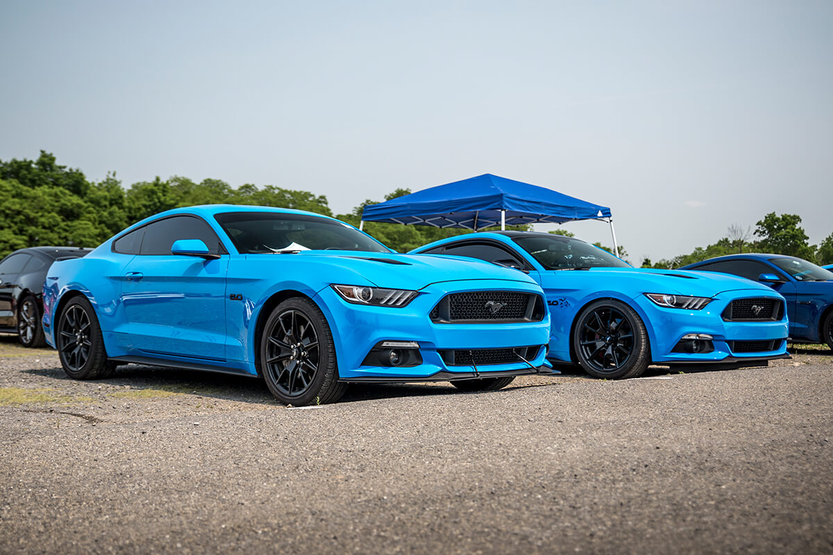 Grabber Blue Matching Mustang S550s