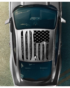 Anchor Room Tattered "We The People" American Flag Roof Graphic (2005-2024 Mustang)