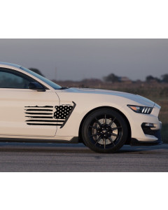 Anchor Room GT350 Side Tattered Flag (2016-2020 GT350 Mustang)