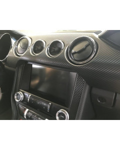 Anchor Room Dash Overlay Kit - Carbon Fiber (2015-2023 Mustang)