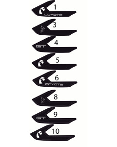 Anchor Room Printed Headlight Amber Corner Blackout (2018-2023 Mustang)