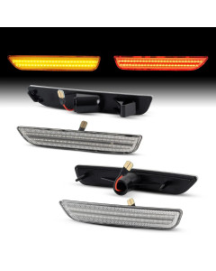 Auto Addict USA 2010-2014 Mustang Clear LED Side Markers (SET)
