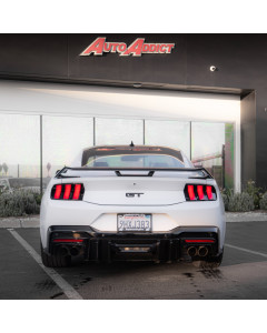 Auto Addict USA 2024-2025 Mustang Dark Horse Rear Diffuser Gloss Black Quad Tips