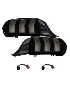 Form Lighting 24-25 Ford Mustang Sequential LED Tail Lights, Smoked (Pair)