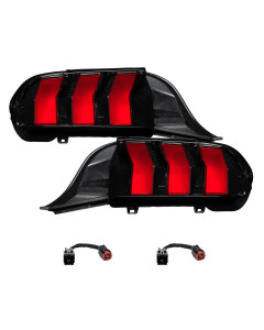 Form Lighting 24-25 Ford Mustang Sequential LED Tail Lights, Red (Pair)