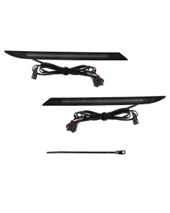 Form Lighting 2024 Mustang LED Rear Reflector Smoked Pair