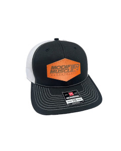 Modified Muscle Branded Leather Patch Hat