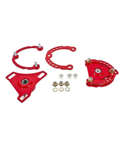 BMR 15-25 S550 Mustang Caster Camber Plates - Red