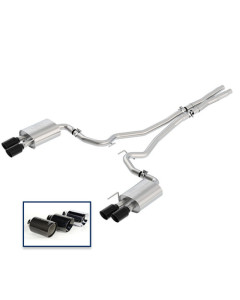Ford Performance 18-23 Mustang GT 5.0L Cat-Back Sport Exhaust System w/ Quad Black Chrome Tips