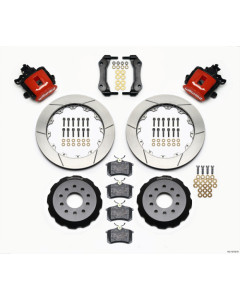 Wilwood Combination Parking Brake Rear Kit 12.88in Red Mustang 94-04