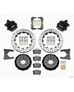 Wilwood Combination Parking Brake Rear Kit 12.88in Drilled 2005-2014 Mustang