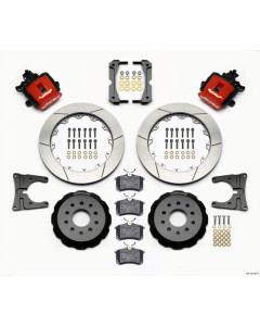 Wilwood Combination Parking Brake Rear Kit 12.88in Red 2005-2014 Mustang