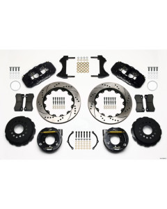 Wilwood AERO4 Rear P-Brake Kit 14.00in Drilled 2005-2014 Mustang