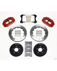 Wilwood Narrow Superlite 6R Front Hat Kit 12.88in Red 1994-2004 Mustang