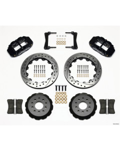 Wilwood Narrow Superlite 6R Front Hat Kit 13.06in Drilled 05-14 Mustang