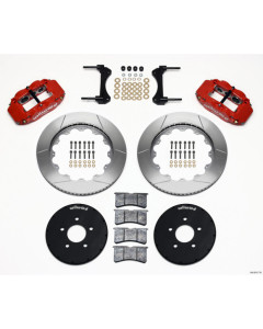 Wilwood Narrow Superlite 6R Front Hat Kit 14.00in Red 1994-2004 Mustang