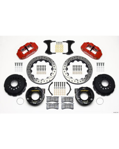 Wilwood Narrow Superlite 4R Rear P-Brk Kit 12.88in Drill Red 05-14 Mustang