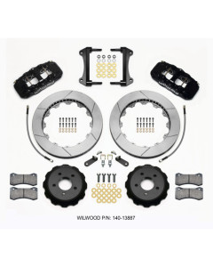 Wilwood AERO6 15-23 Mustang Front Hat Kit 15.00 15-23-Up Mustang w/Lines