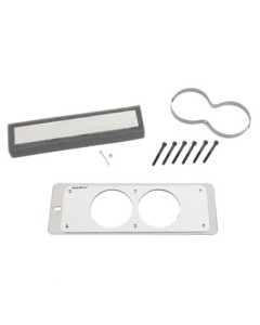 Autometer Mounting Solutions Gauge Mount Gauge Cage Dual 2-5/8in Silver 87-93 Ford Mustang