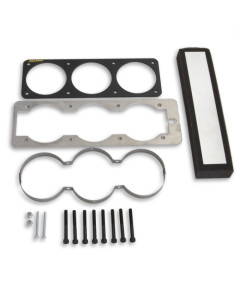 Autometer 87-93 Ford Mustang Black Triple 2-5/8in Gauge Cage