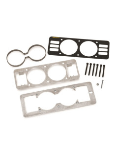 Autometer 87-93 Ford Mustang Black Dual Gauge Cage w/ Vents