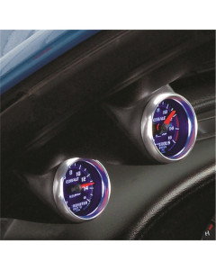 Autometer 03-04 Ford Mustang Dual 2-1/16 A-Pillar Pod - Black