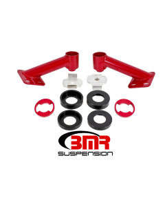 BMR 15-25 S550 Mustang Cradle Bushing Lockout Kit - Red