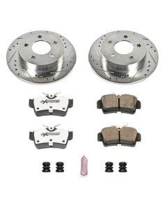 Power Stop 94-04 Ford Mustang Rear Z26 Street Warrior Brake Kit