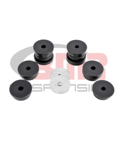 BMR 15-25 S550 Mustang Rear Cradle Bushing Kit (Delrin) - Black
