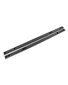 BMR 15-25 S550 Mustang Chassis Jacking Rails (Shorter Tube) - Black Hammertone