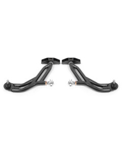 BMR 10-14 Ford Mustang Adj. Lower A-Arms w/ Delrin/Rod End / 18mm Tall Ball Joint - Black Hammertone
