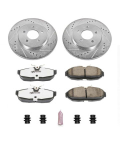 Power Stop 05-11 Ford Mustang Rear Z26 Street Warrior Brake Kit