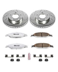 Power Stop 99-04 Ford Mustang Front Z26 Street Warrior Brake Kit