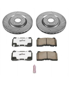 Power Stop 07-14 Ford Mustang Front Z26 Street Warrior Brake Kit