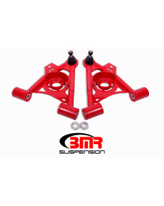 BMR 79-93 Fox Mustang Non-Adj Lower A-Arms Standard Ball Joint Spring Pocket - Red