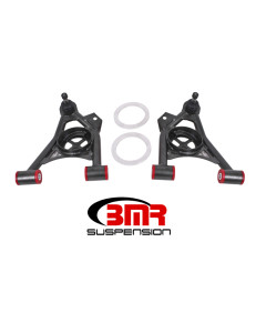 BMR 79-93 Mustang Fox Lower Control A-Arm Front w/ Spring Pocket/Tall Ball Joint - Black Hammertone