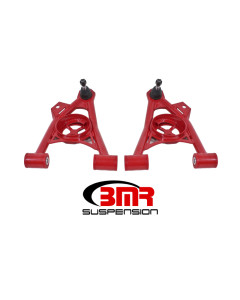 BMR 94-04 Ford Mustang Non-Adj. A-Arms Lower (Poly) w/ Spring Pocket - Red