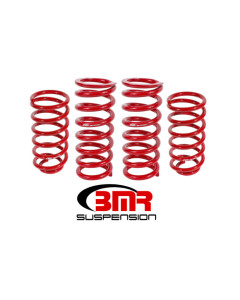 BMR 79-04 Fox Mustang Lowering Spring Kit (Set Of 4) - Red