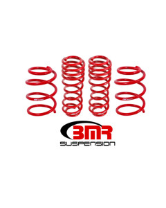 BMR 05-14 Mustang GT Handling Version Lowering Springs (Set Of 4) - Red
