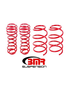 BMR 05-14 Mustang GT Drag Version Lowering Springs (Set Of 4) - Red