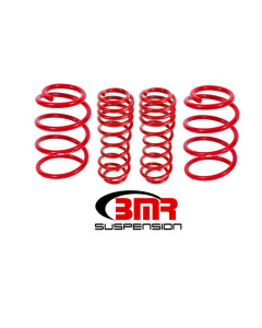 BMR 07-14 GT500 Performance Version Lowering Springs (Set Of 4) - Red