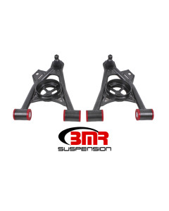 BMR 94-04 Ford Mustang Non-Adj. A-Arms Lower (Poly) w/ Spring Pocket - Black Hammertone