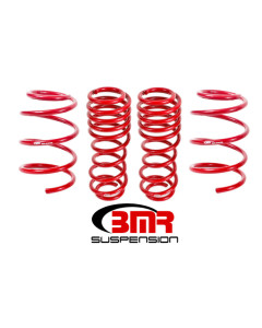 BMR 07-14 GT500 Lowering Springs (Set Of 4) - Red