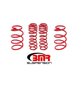 BMR 07-14 GT500 Drag Lowering Springs (Set Of 4) - Red