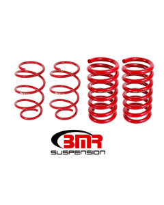 BMR 15-25 Mustang Drag Version Lowering Springs (Set Of 4) - Red