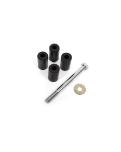 BMR 15-25 Ford Mustang S550 Rear Cradle Bushing Kit w/ Centering Sleeves- Black