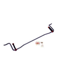 BMR 05-10 Mustang Rear Solid 22mm Sway Bar Kit w/ Bushings & Billet Links - Black Hammertone