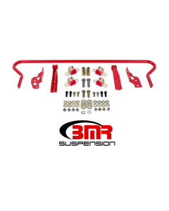 BMR 11-14 Mustang Rear Hollow 25mm Adj. Sway Bar Kit w/ Bushings - Red
