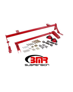 BMR 05-14 Mustang Rear Bolt-On Hollow 35mm Xtreme Anti-Roll Bar Kit (Polyurethane) - Red