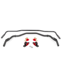 BMR 15-22 Mustang Sway Bar Kit with Bushings 38mm Front/25mm Rear Black Hammertone
